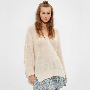 AE Oversized Henley Sweater